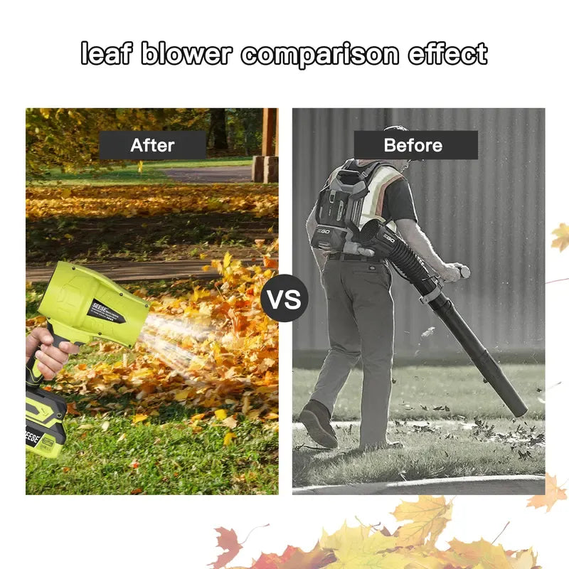 Turbo Jet Leaf Blower,Cordless Leaf Blower, Violent Turbo Fan, Pure Copper Motor,Car Drying After Wash, Handheld Snow Blower,Cordless Turbo Power Air Duster,Home Improve,Garden Mainte Holiday gifts, Halloween gifts