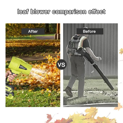 Turbo Jet Leaf Blower,Cordless Leaf Blower, Violent Turbo Fan, Pure Copper Motor,Car Drying After Wash, Handheld Snow Blower,Cordless Turbo Power Air Duster,Home Improve,Garden Mainte Holiday gifts, Halloween gifts