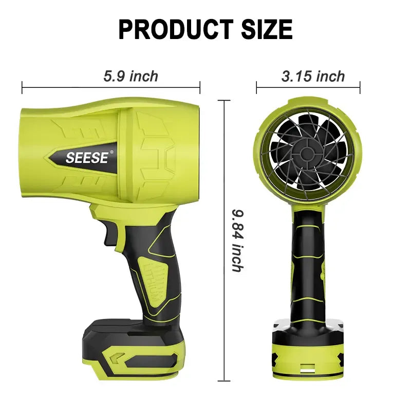 Turbo Jet Leaf Blower,Cordless Leaf Blower, Violent Turbo Fan, Pure Copper Motor,Car Drying After Wash, Handheld Snow Blower,Cordless Turbo Power Air Duster,Home Improve,Garden Mainte Holiday gifts, Halloween gifts